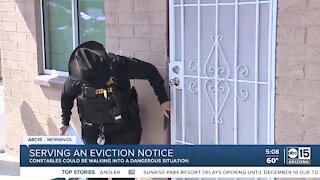 Constables face dangers while serving eviction notices