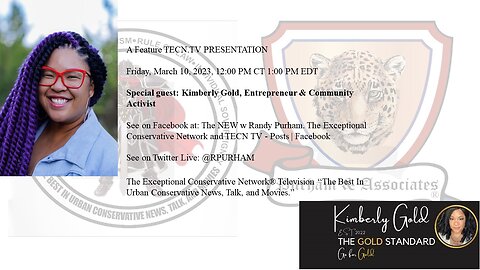 Special guest: Kimberly Gold, Entrepreneur and Community Activist
