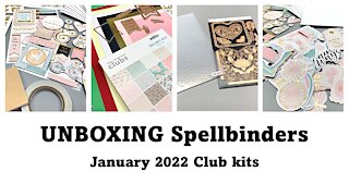 UNBOXING | Spellbinders January 2022 club kits