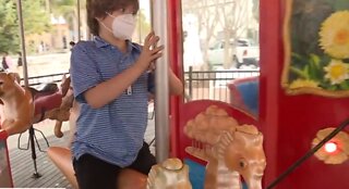 Exclusive carousel ride for immunocompromised boy in Palm Beach Gardens