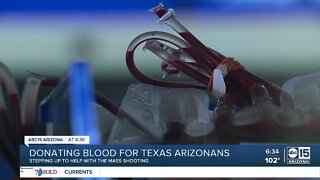 Donating blood to help mobilize blood to Texas
