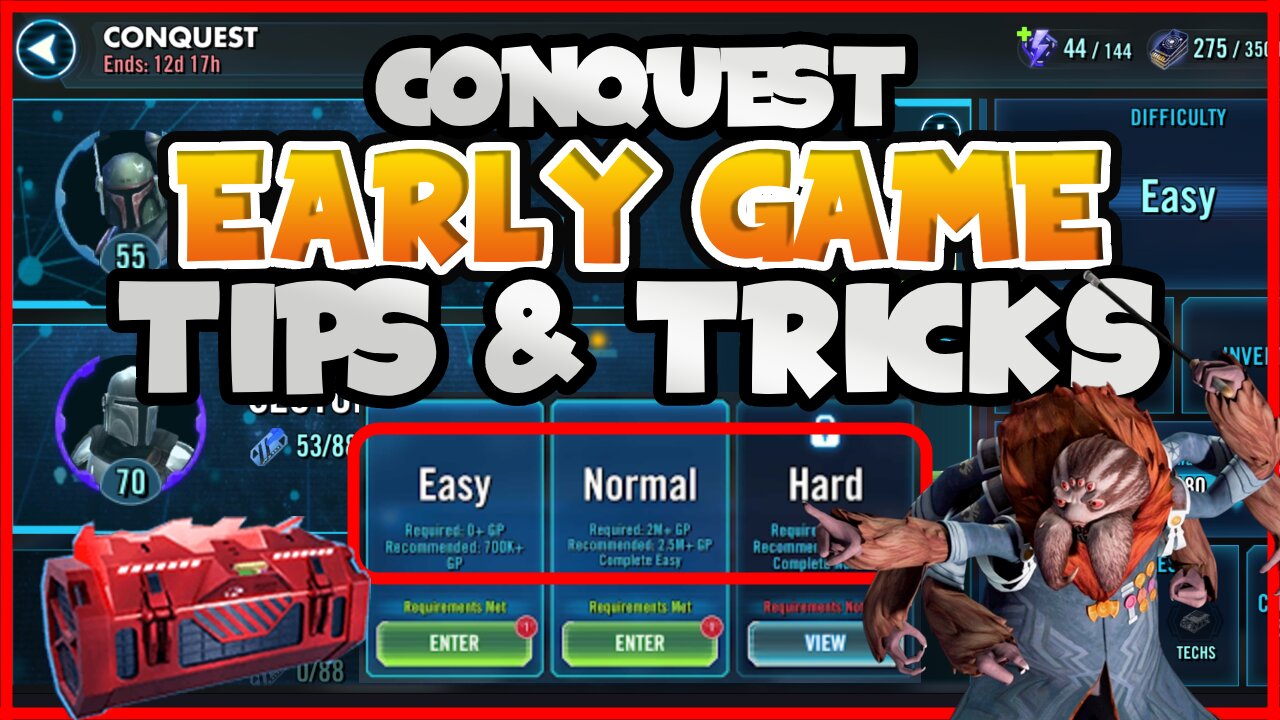 SWGOH Early Game Conquest - Biggest Tip!!!