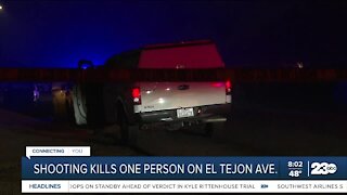 Shooting kills one person on El Tejon Ave.