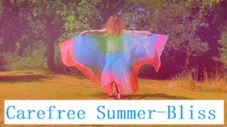 Carefree dancing with summer-wings