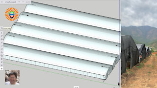 Special 3D Sketchup Design Session: retrofitting SolaRoof to existing tunnel greenhouses easily