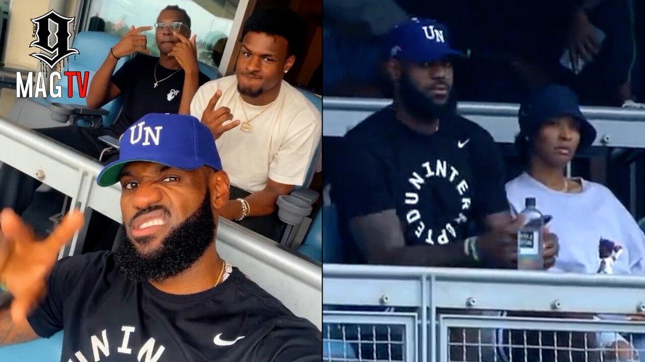 LeBron, Bronny, and James family attend Dodgers game on his bobblehead night  – NBC Los Angeles