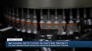 Michigan gets COVID-19 vaccine priority