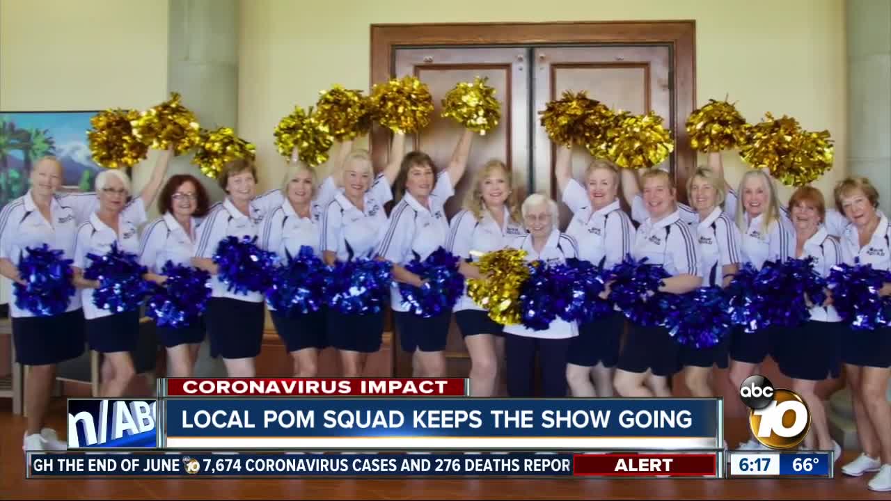 Group Of Senior Cheerleaders Keeps Show Going Online