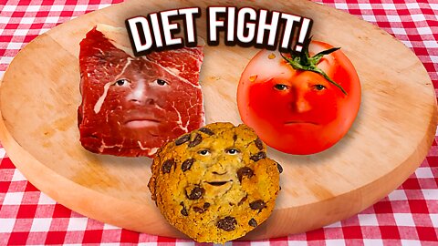 Diet Fight: MEAT vs PLANT vs JUNK!