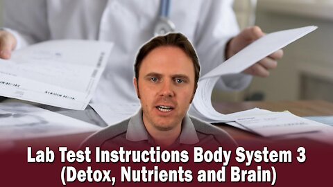 Lab Test Instructions Body System 3 (Detox, Nutrients and Brain)