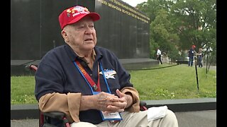 Local marine battles flashbacks when visiting memorial in DC