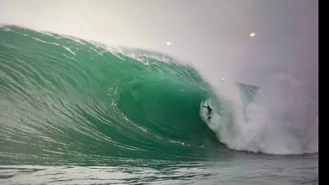 WAVE OF MY LIFE FAR FROM HOME AT COLD BEAUTIFUL XXL WAVE SLAB TOUR!