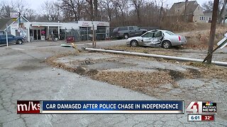 Independence police chase causes damage-responsibility confusion