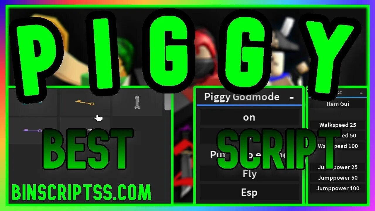 ROBLOX Piggy Script LOTS OF FEATURES *PASTEBIN 2023*