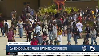 California school mask rules spark confusion