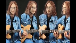 Otrolig miniskulptur av John Lennon
