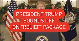 President Trump Sounds Off On Covid Relief Package