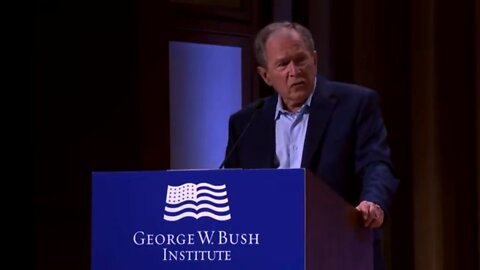 George Bush ve Freudovském přeřeknutí odsoudil invazi do Iráku místo Ukrajiny!
