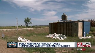 Peru, Nebraska using temporary water treatment facility