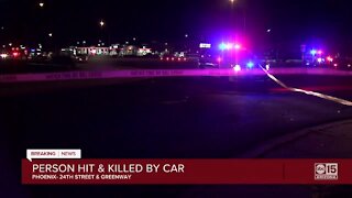 PD: Pedestrian dies after being hit by vehicle near Greenway and Cave Creek