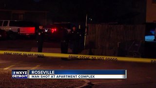 Man shot at Roseville apartment complex