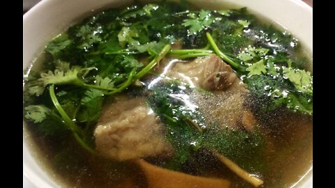 S2 Edition #7 SUPER HEALTHY Pork Bone Cilantro Soup in Saigon (Original cuisine)