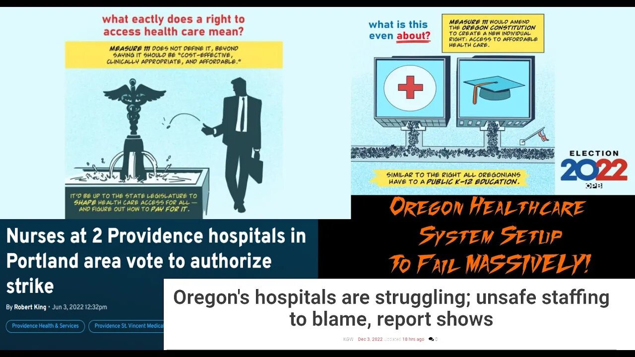 Oregon Healthcare System On A Path Of Destruction