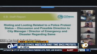 La Mesa city council meets for first time since protests