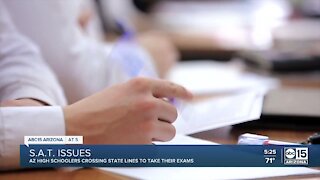 Some Arizona high schoolers going to other states for SAT tests