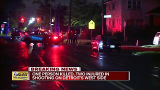 1 person killed, 2 injured in shooting on Detroit's west side