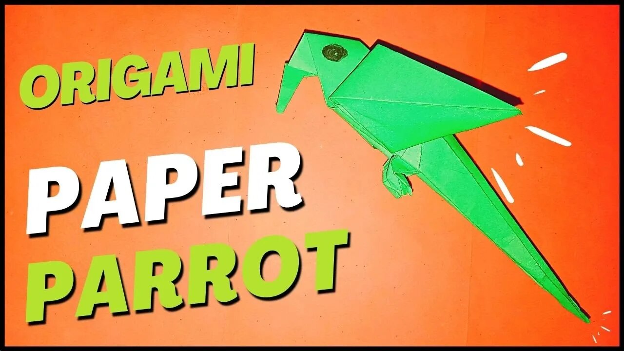 Origami Paper Parrot - How to make easy origami bird