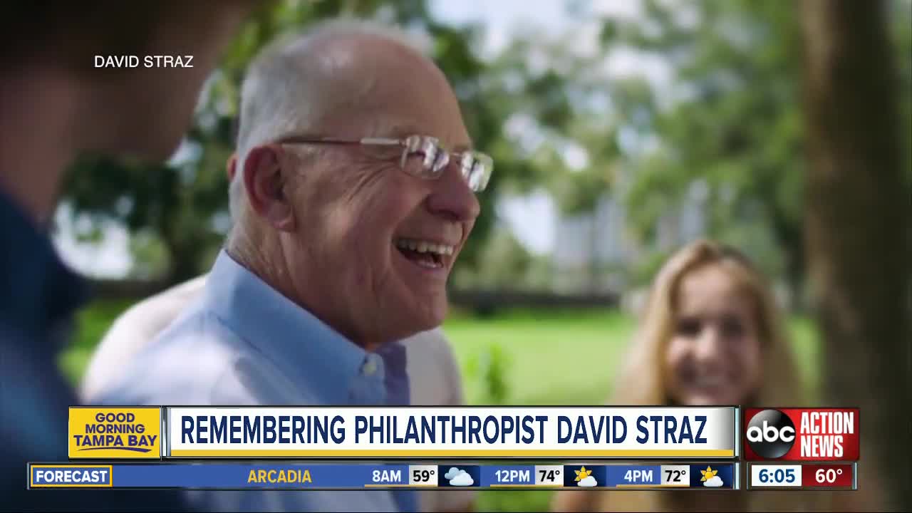 Tampa Bay area leaders react to David Straz's death at age 77