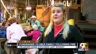 Friends raise funds for family left homeless by explosion
