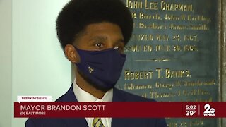 Baltimore City Mayor Brandon Scott speaks on protests in DC
