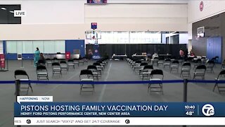 Pistons Host Covid Vaccination Clinic
