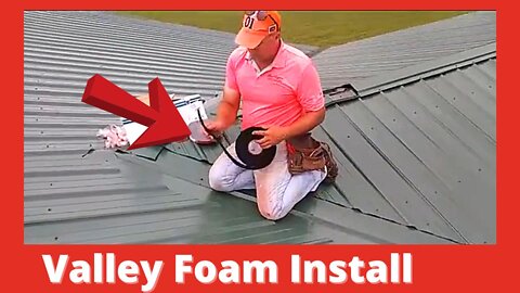 How To Do Metal Roof Valley Foam Insulation - Metal Roof Valley Foam