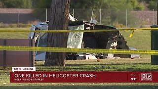 One person killed in helicopter crash in Mesa