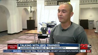 23ABC'S Jessica Harrington speaks to BPD trainees about police and the media