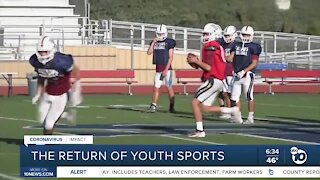 Some high school, youth sports can resume practicing
