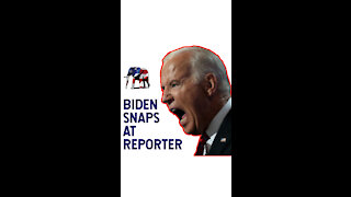 Biden Snaps At Reporter!