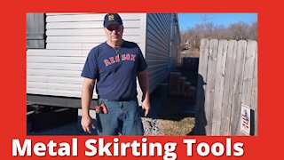 Tools For Mobile Home Skirting Installation