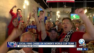 Local soccer fans celebrate Women's World Cup team