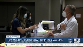 FDA meeting Thursday for Pfizer vaccine
