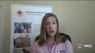 Local Red Cross Volunteers provide relief for Hurricane Laura