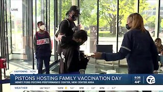 Pistons Hosting Family Vaccination Event