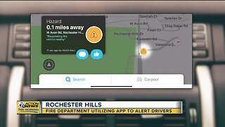 Rochester Hills Fire Department utilizing app to alert drivers