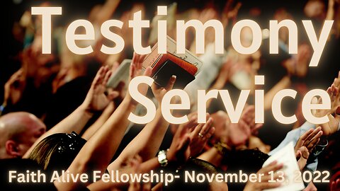 FAF Testimony Service- Pastor Thomas C Terry III