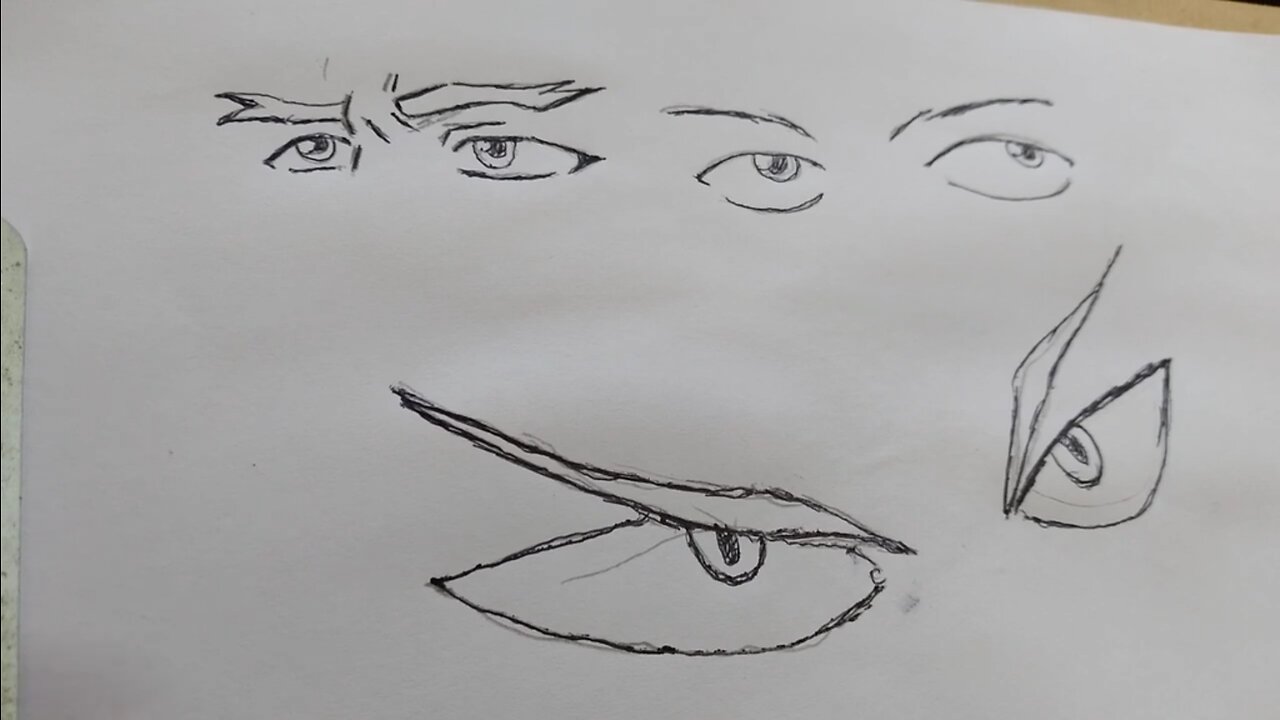 Como Desenhar Olhos Masculinos de Mangá e Anime