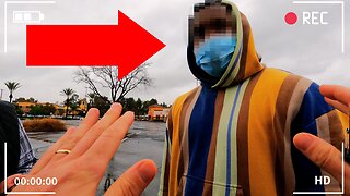 Scammer PANICS When We Confront Him in Parking Lot