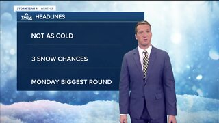 Sunny Friday with chances of snow this weekend